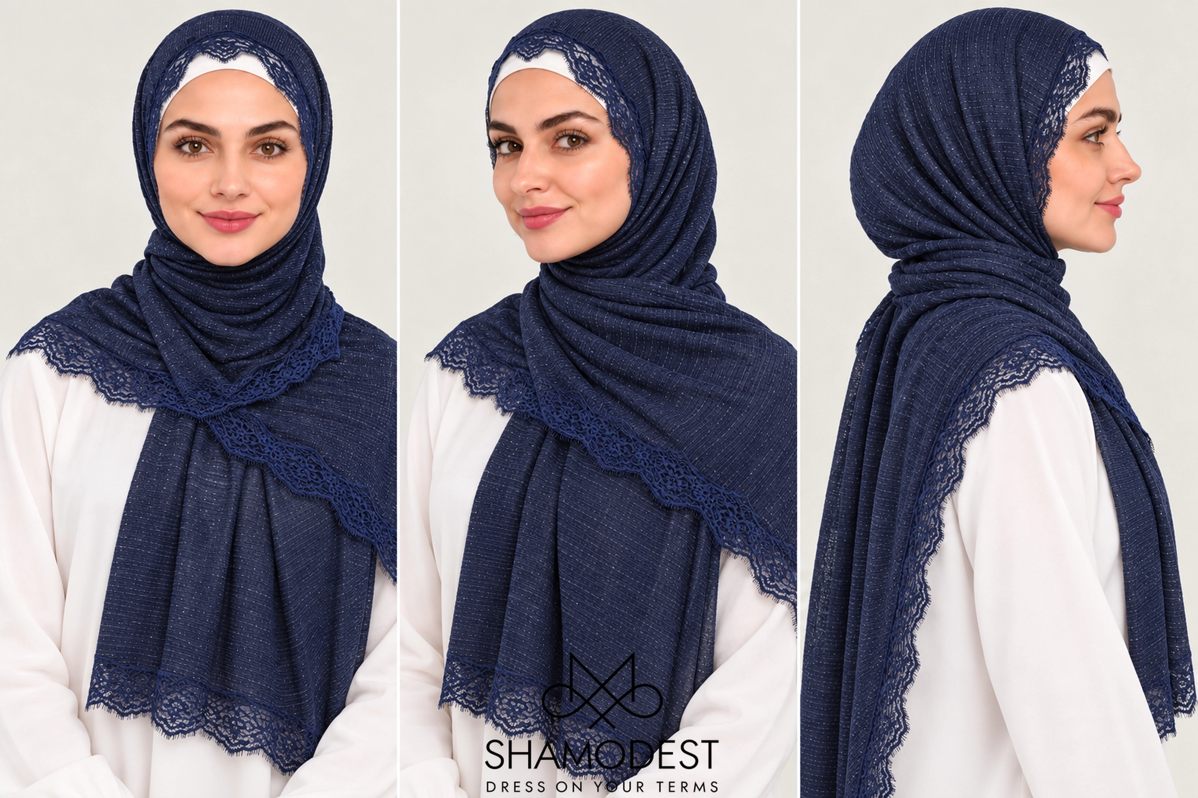 Masha Spitze in Navy Blue