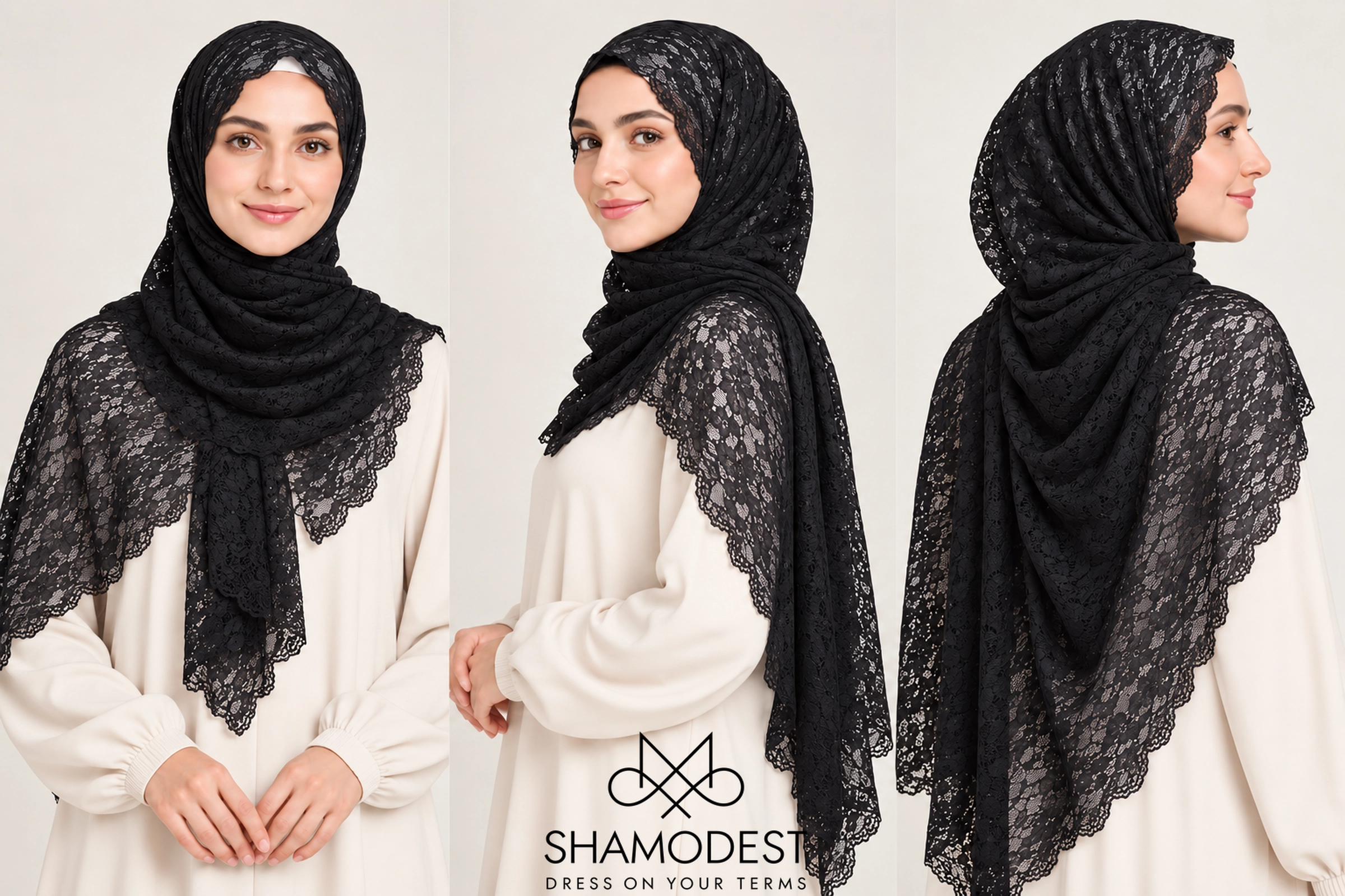 Pure Spitze in Black Pure Dantel