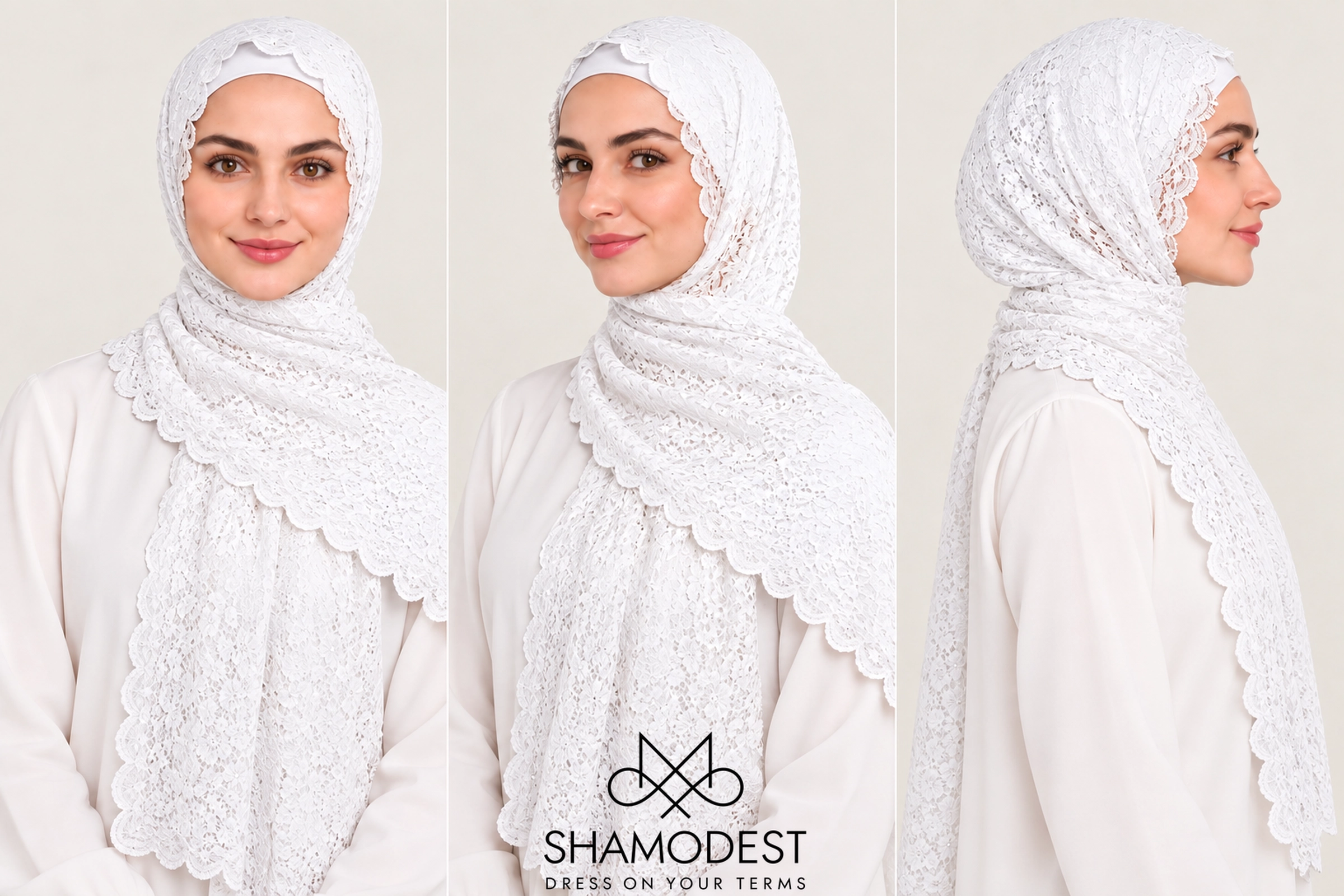 Pure Spitze in White Pure Dantel