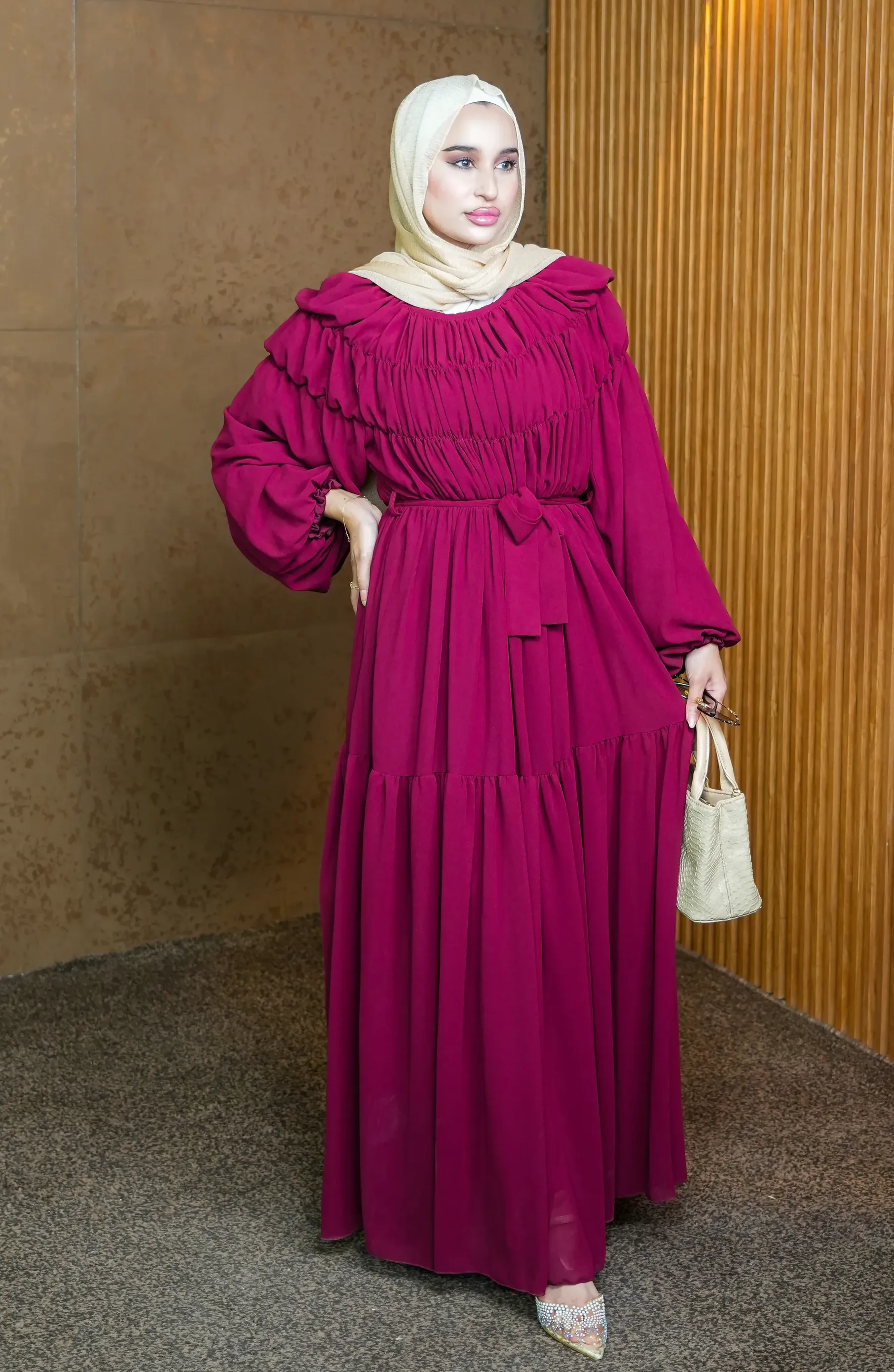 Kleid 4401 in Burgundy