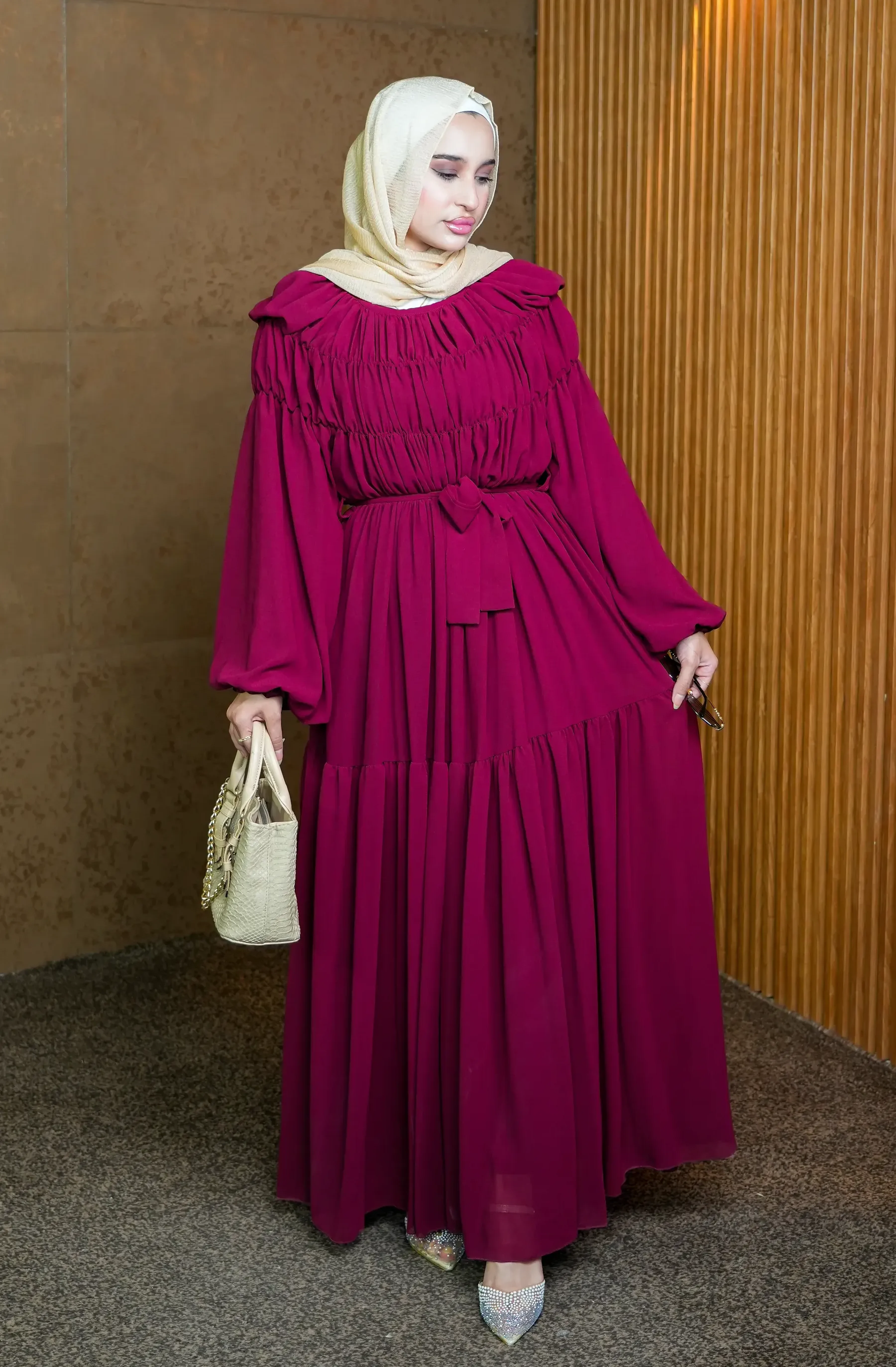 Kleid 4401 in Burgundy - view 2