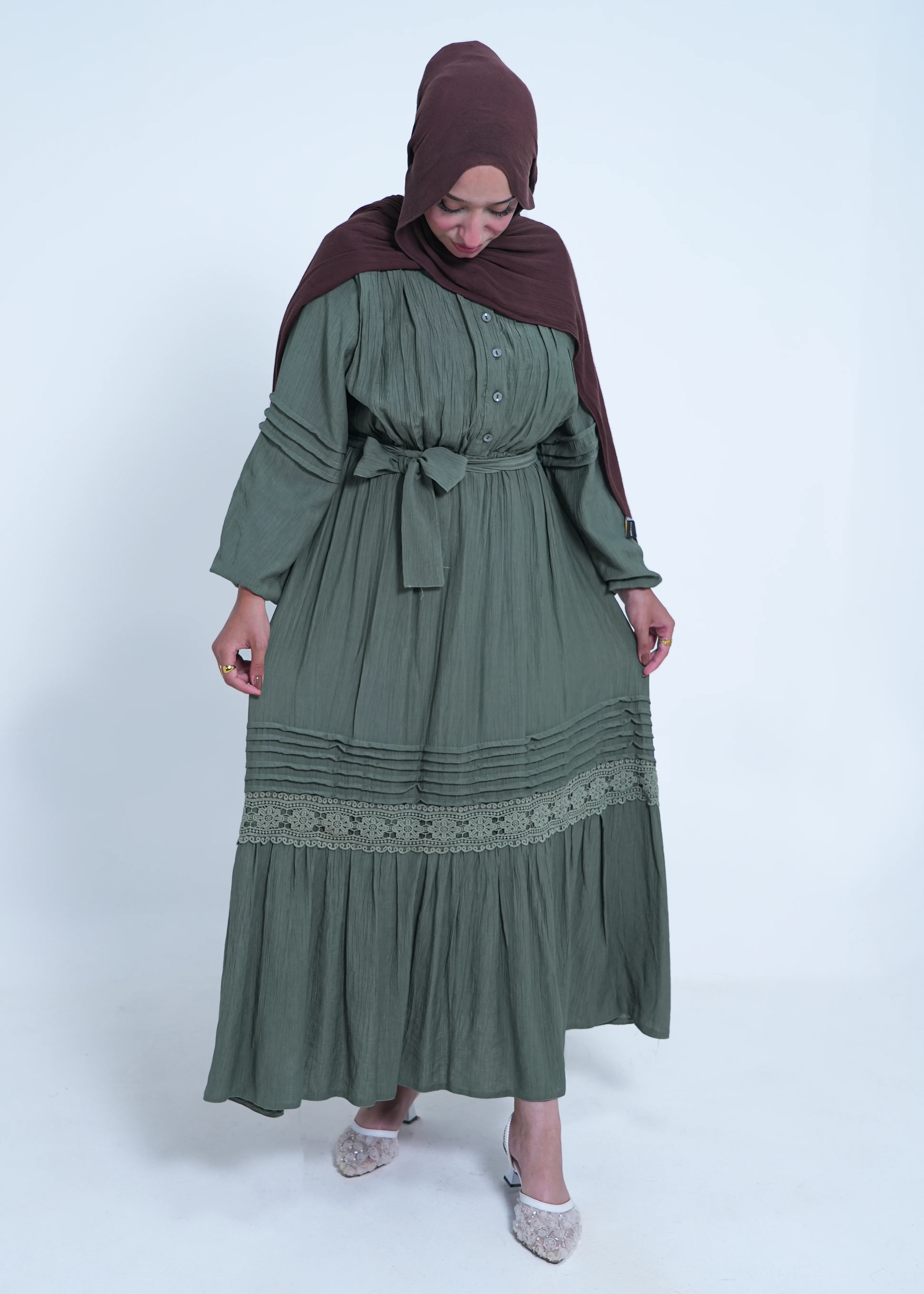 Kleid 4333 in Olive Green - view 2