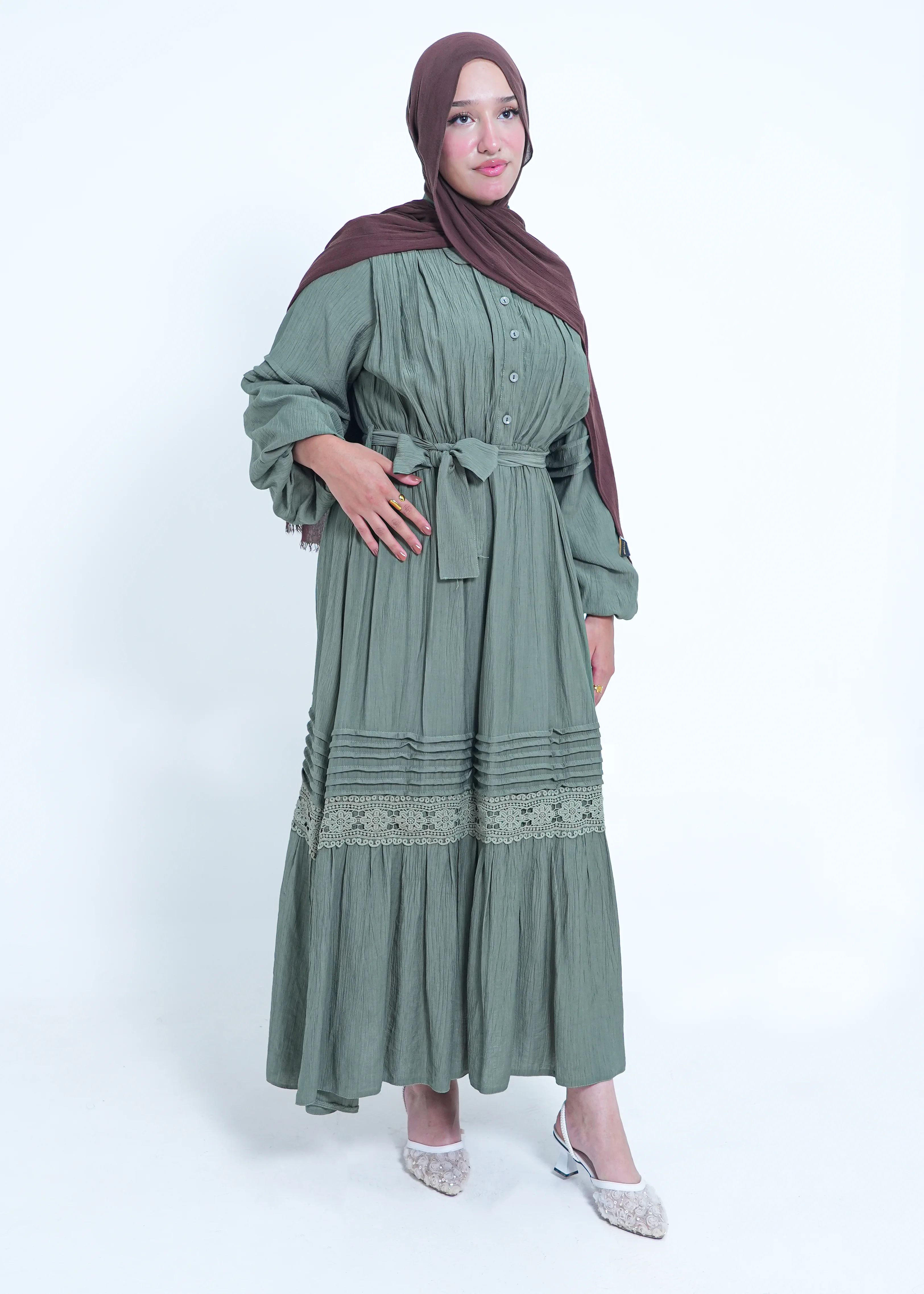 Kleid 4333 in Olive Green