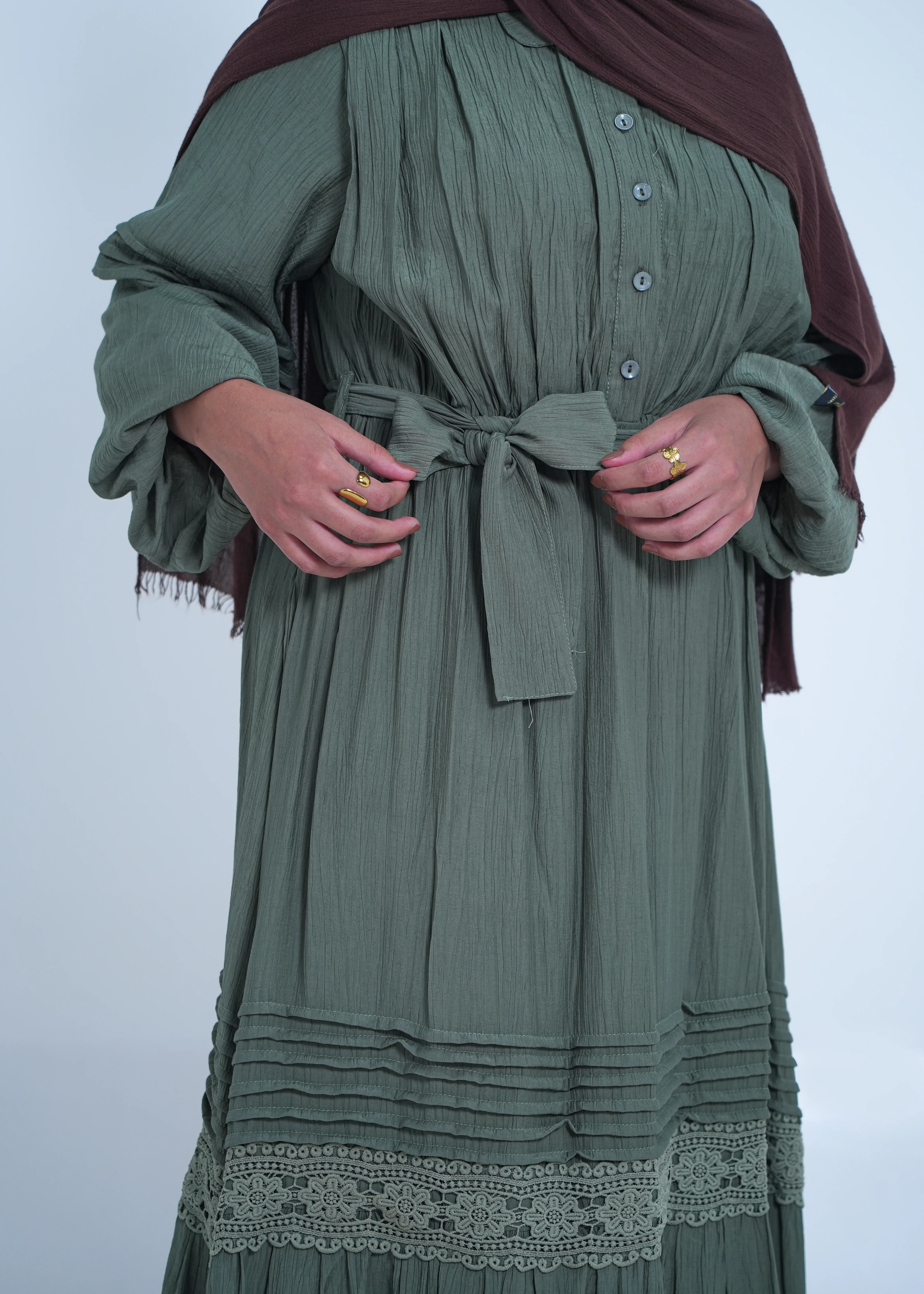 Kleid 4333 in Olive Green - view 3