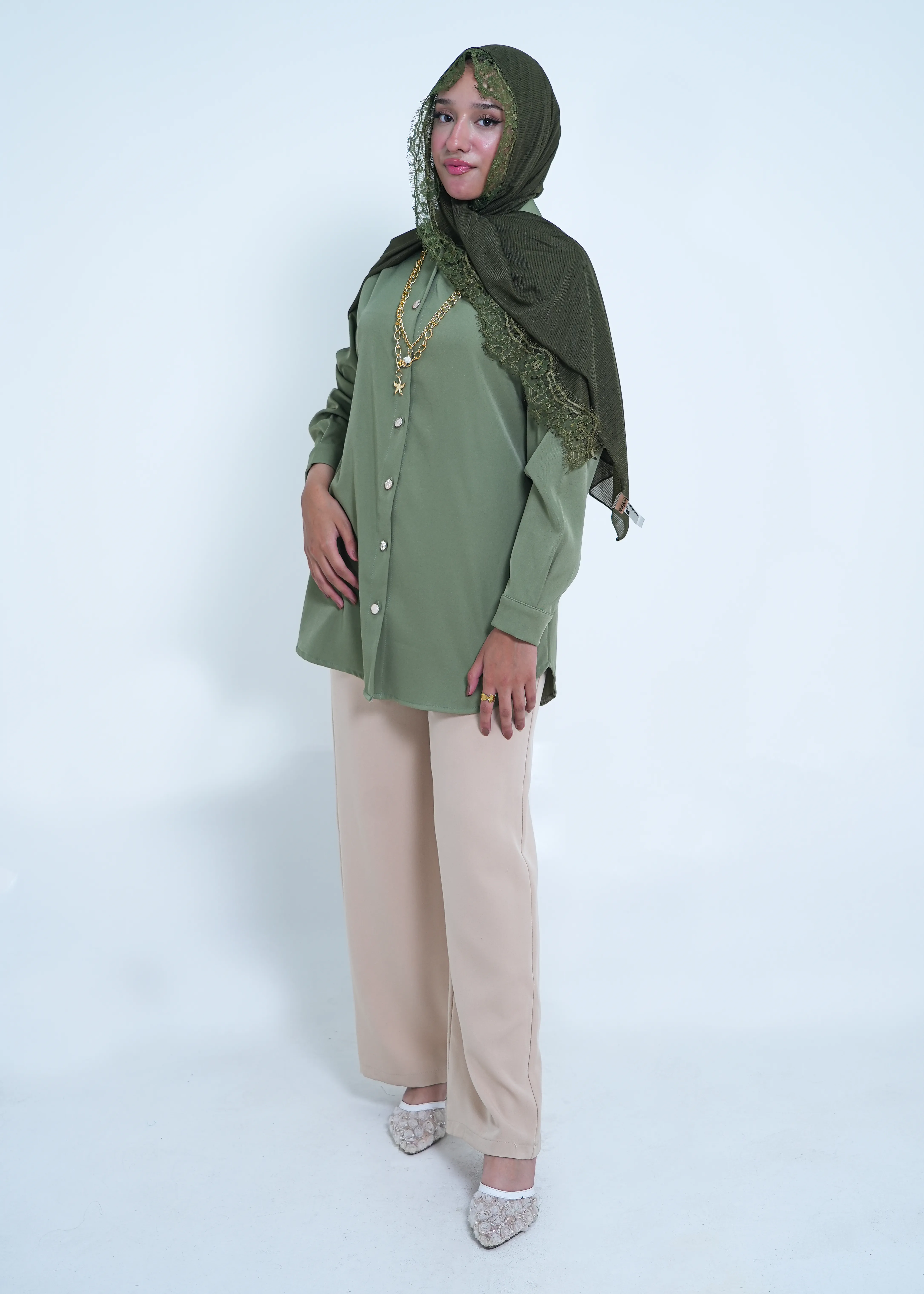 Top 1 in Olive Green
