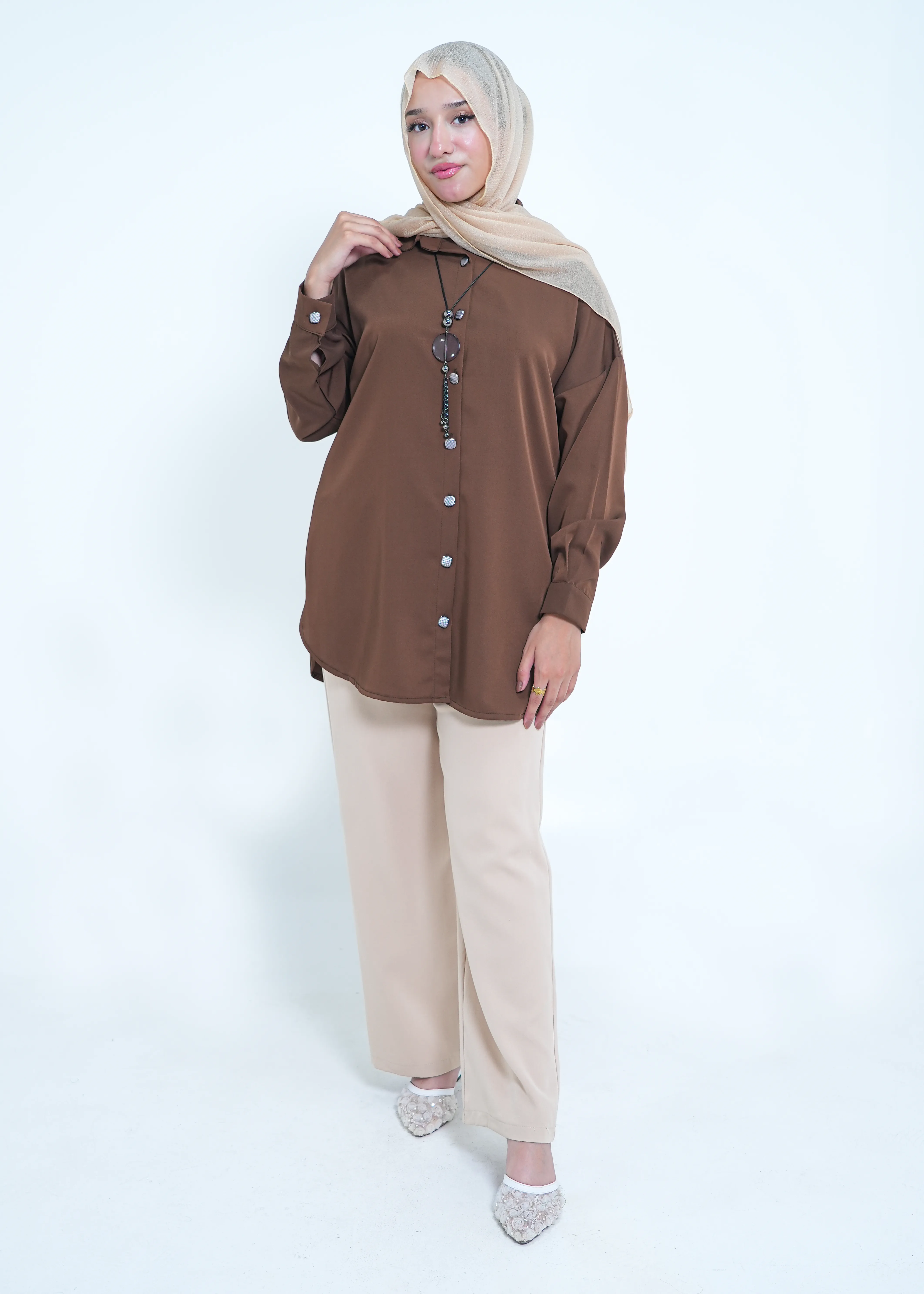 Top 1 in Mocha Brown