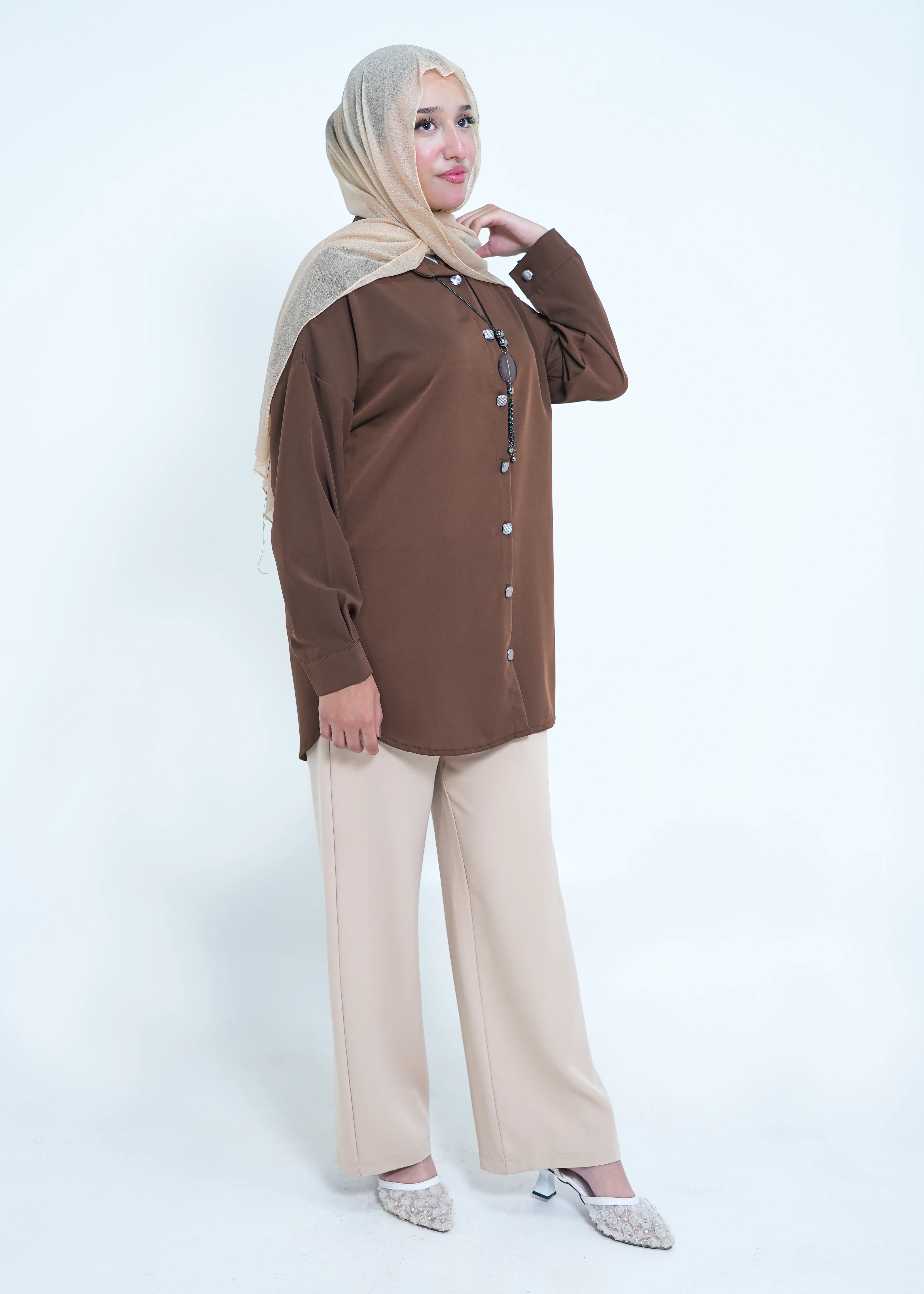 Top 1 in Mocha Brown - view 2