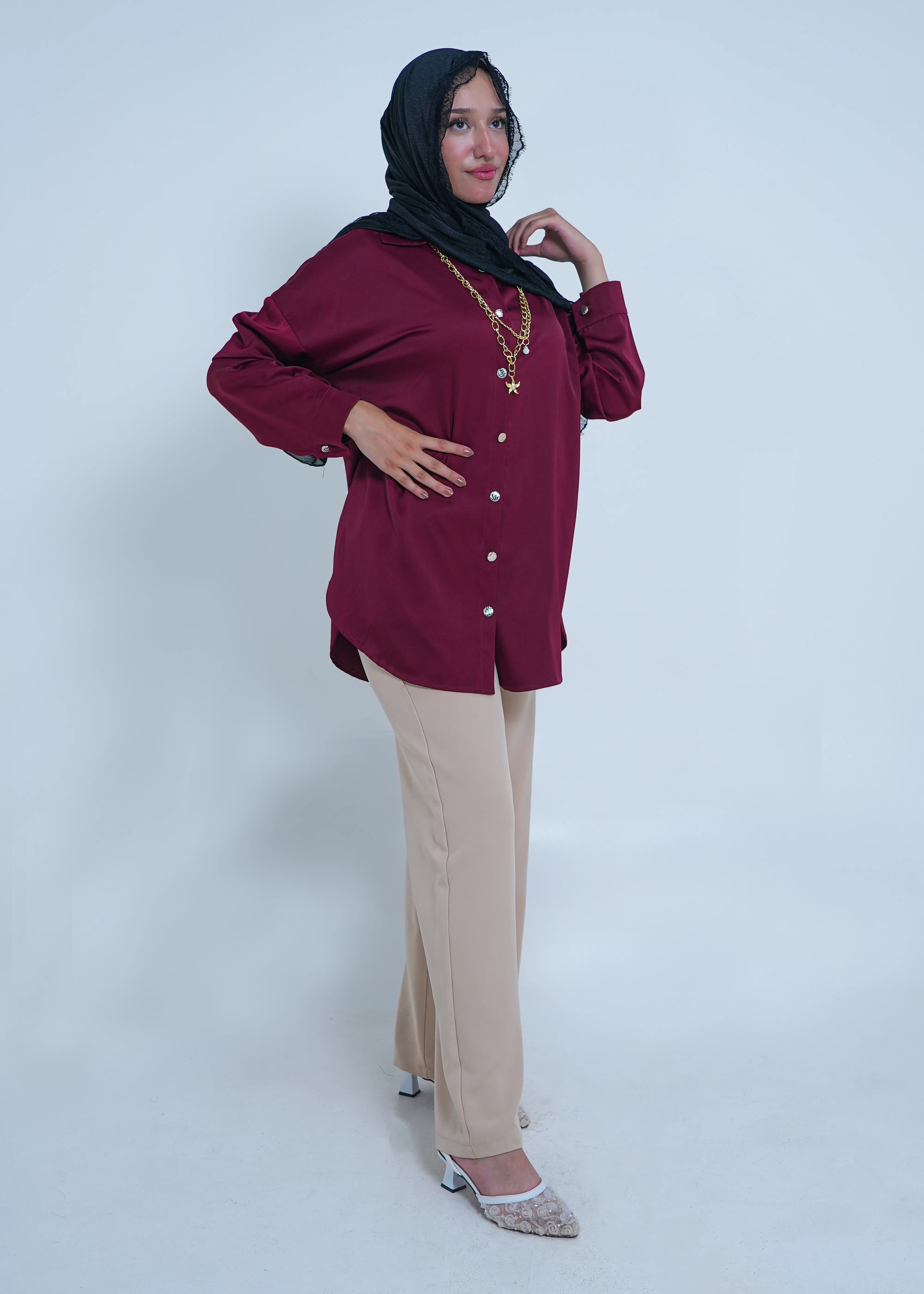 Top 1 in Dark Burgandy - view 2