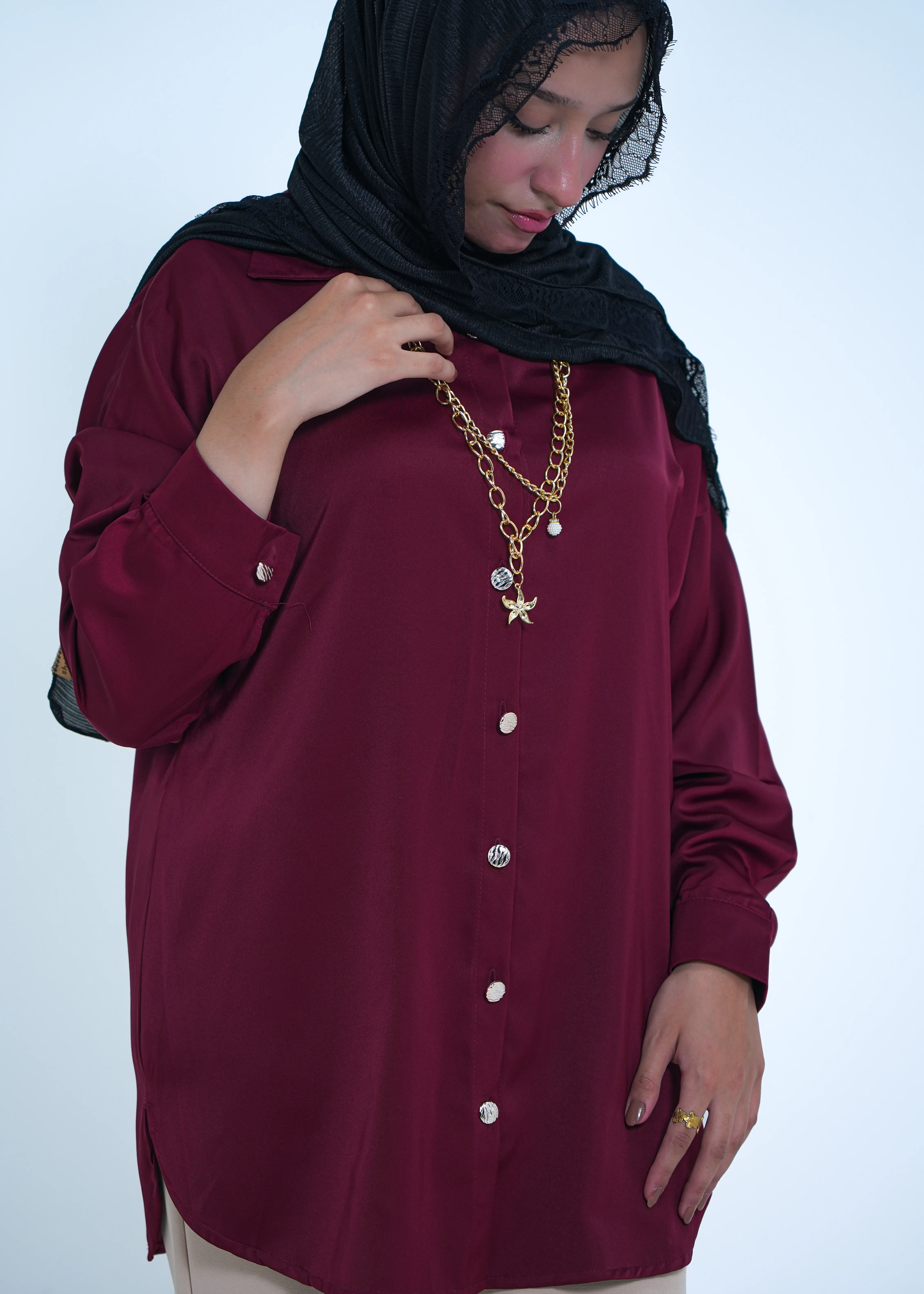 Top 1 in Dark Burgandy - view 3