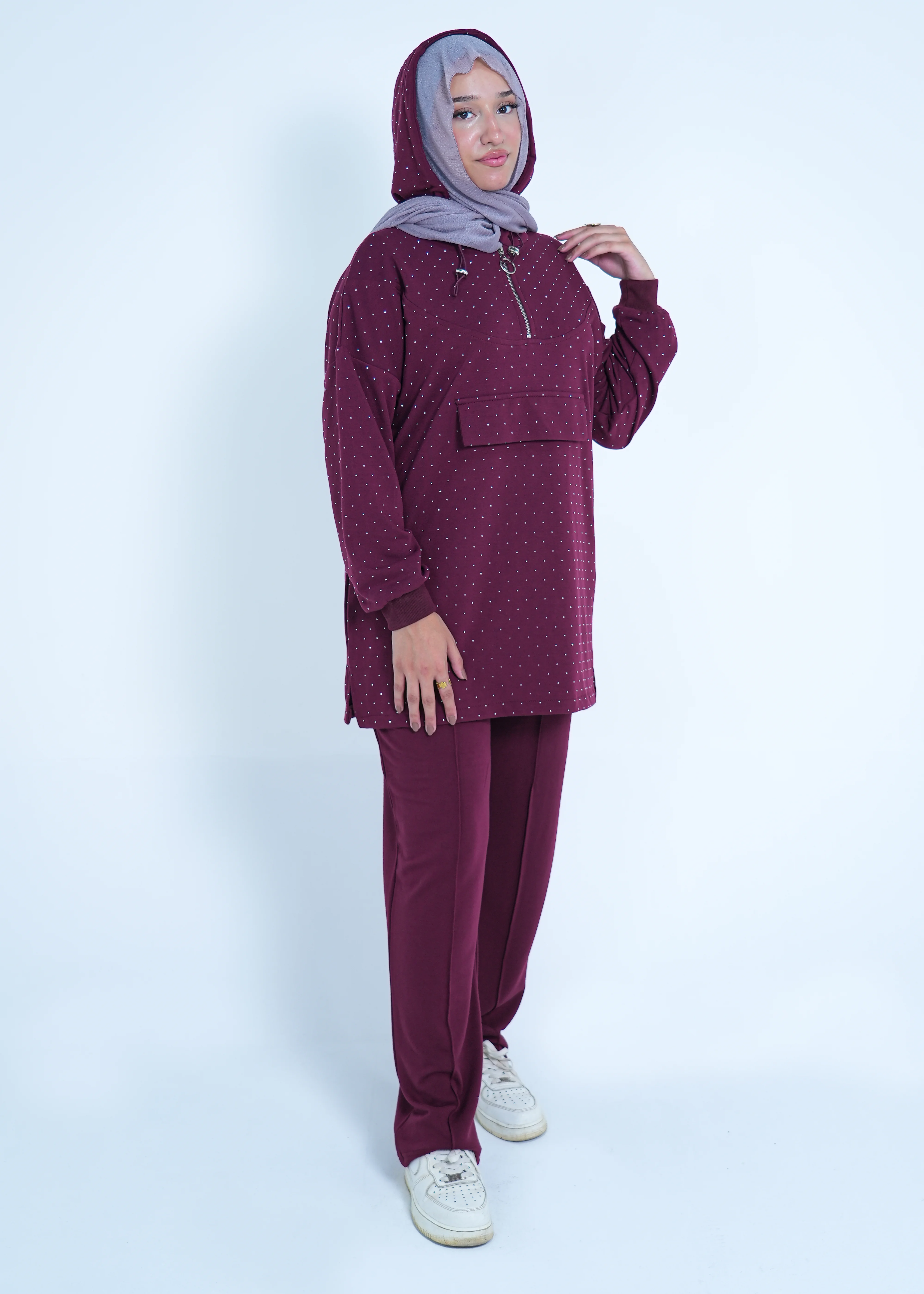 Pajama 1 in Burgandy