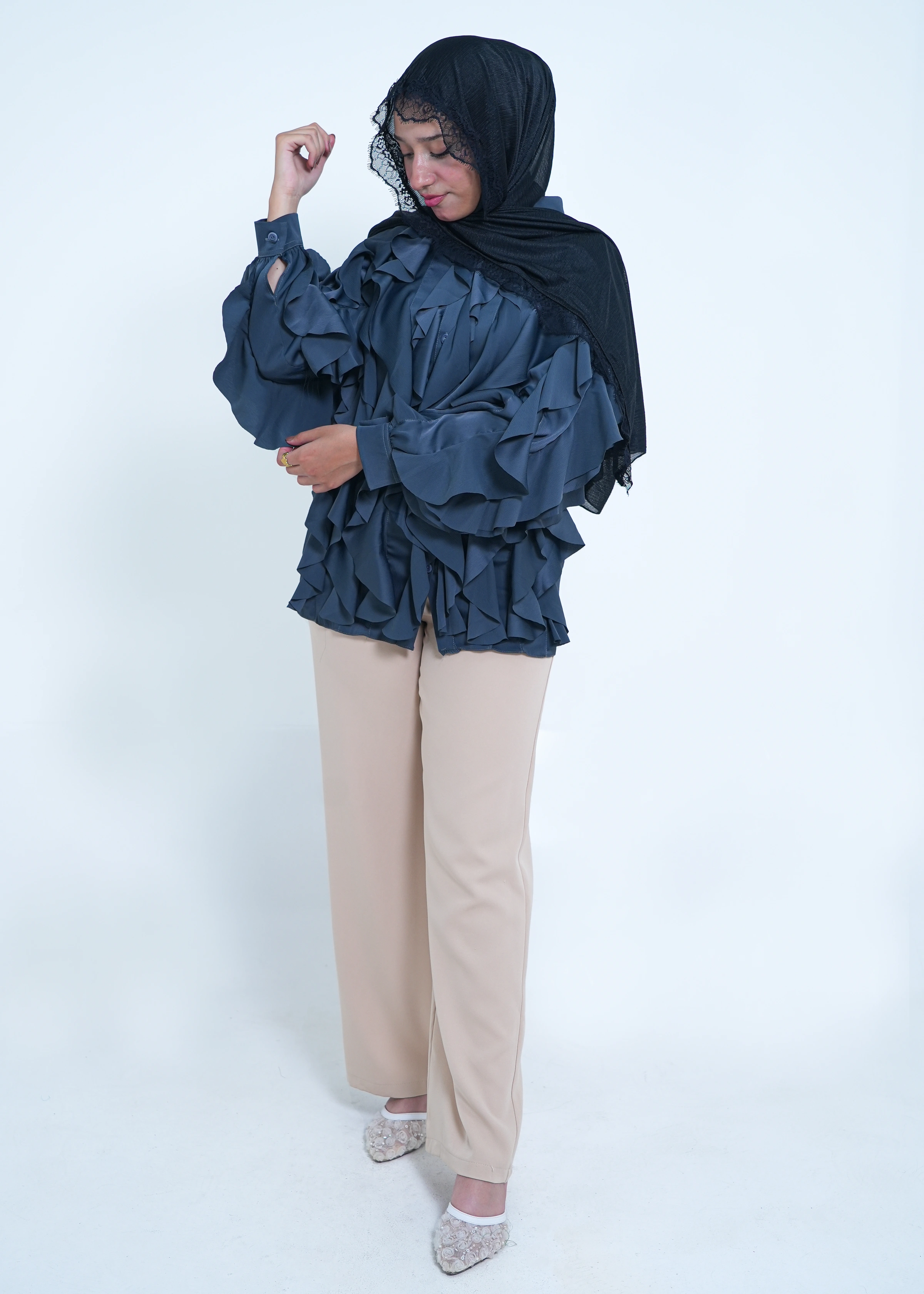 Oberteile 3 in Blue Grey