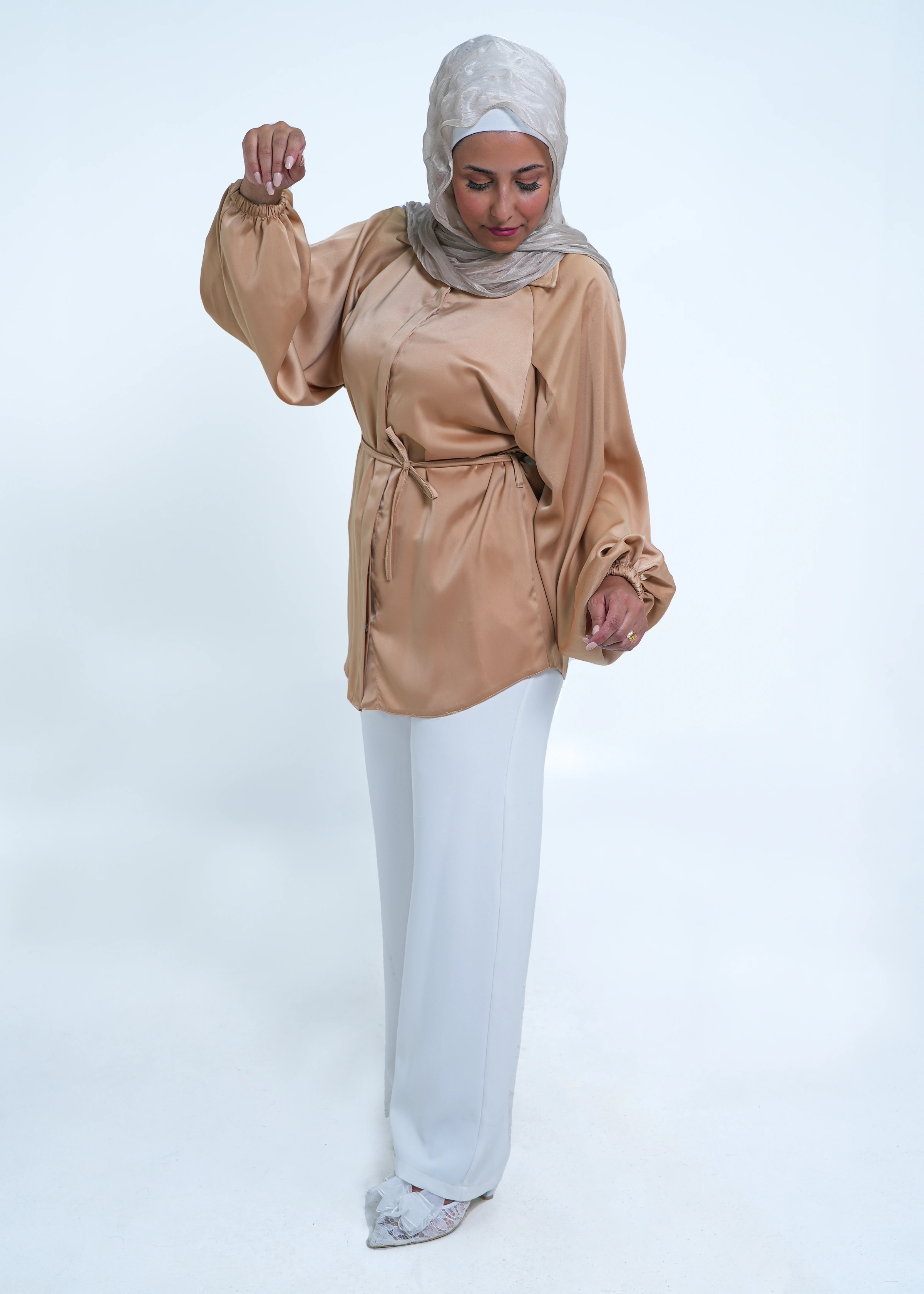 Oberteile 4 in Caramel Beige