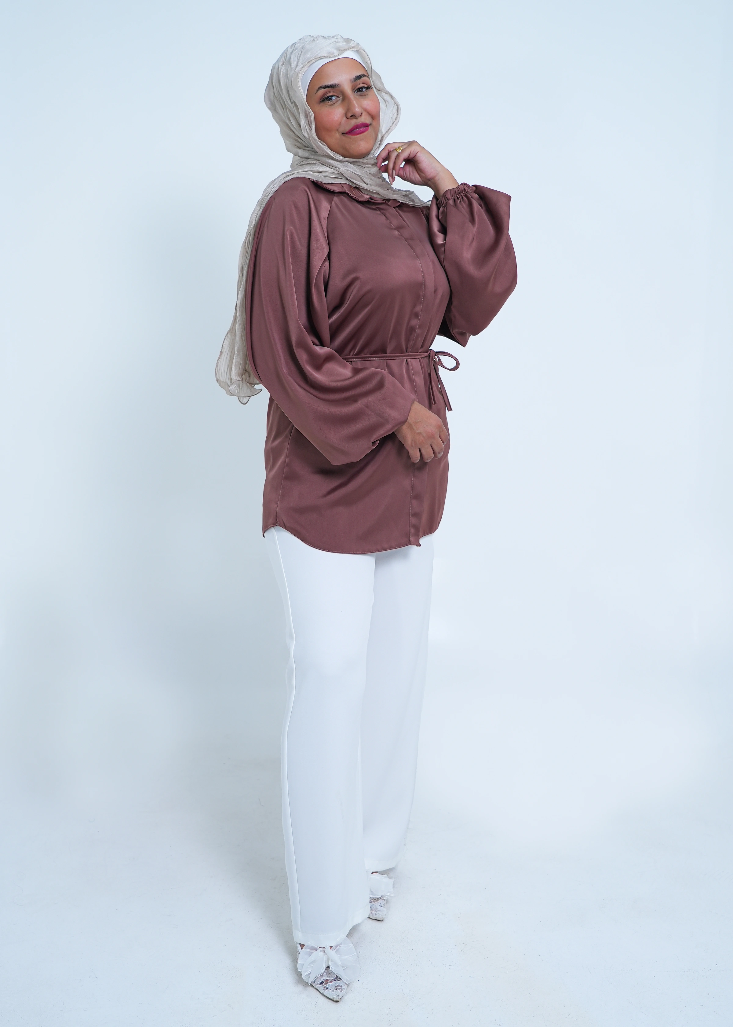 Oberteile 4 in Mauve Brown
